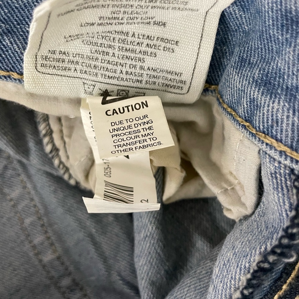 Sz 27 women mom Jean high rise Classic Blue Denim Jeans cotton NWT - Picture 9 of 12